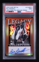 Bill Russell 2022 Leaf Metal Legacy Collection Signatures Prismatic Orange #LCABR11 #4/7 (PSA 9) at PristineAuction.com