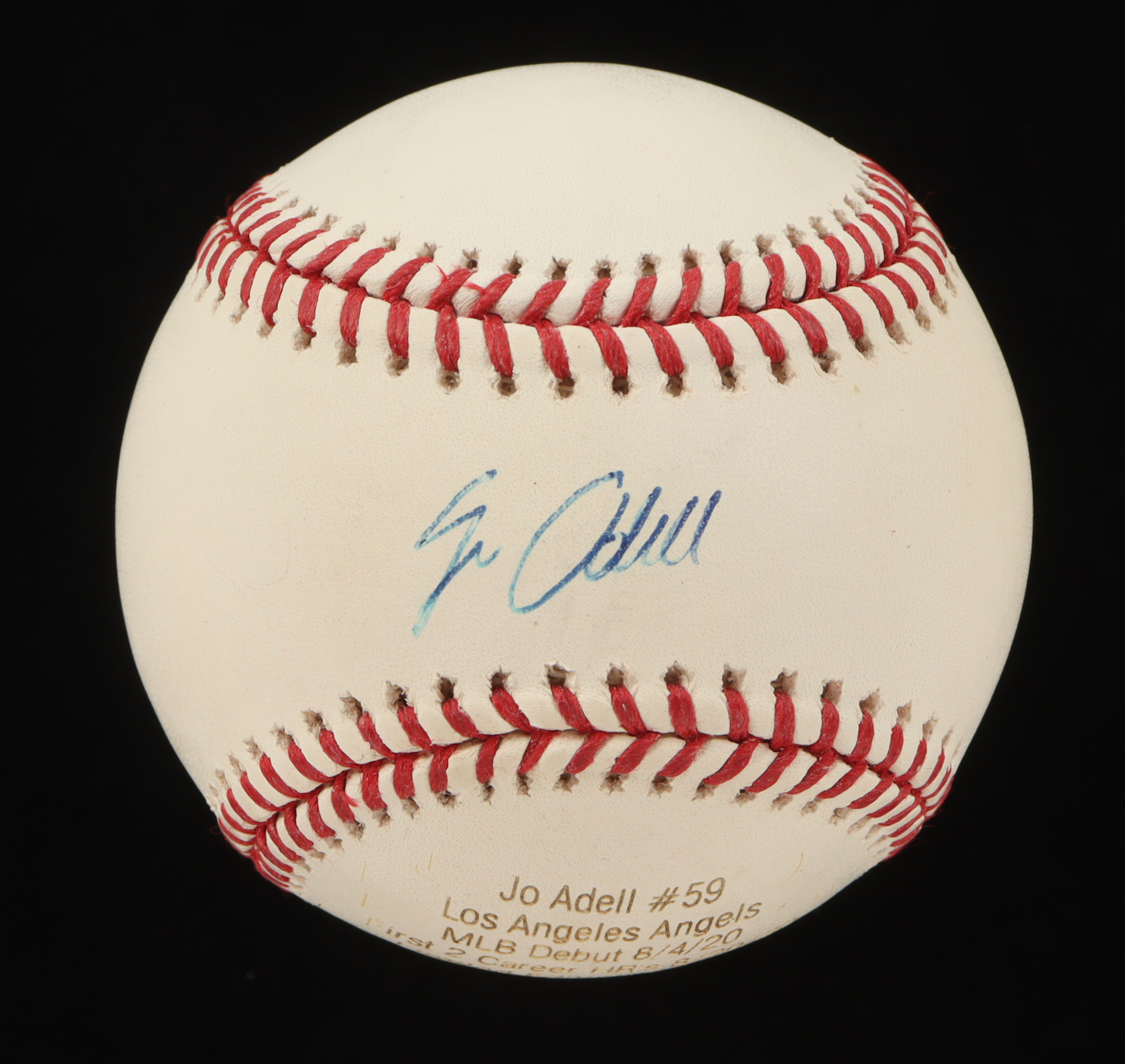 Jo Adell Signed LE Career Stat OML Baseball (Beckett) at PristineAuction.com Jo Adell Signed LE Career Stat OML Baseball (Beckett) at PristineAuction.com