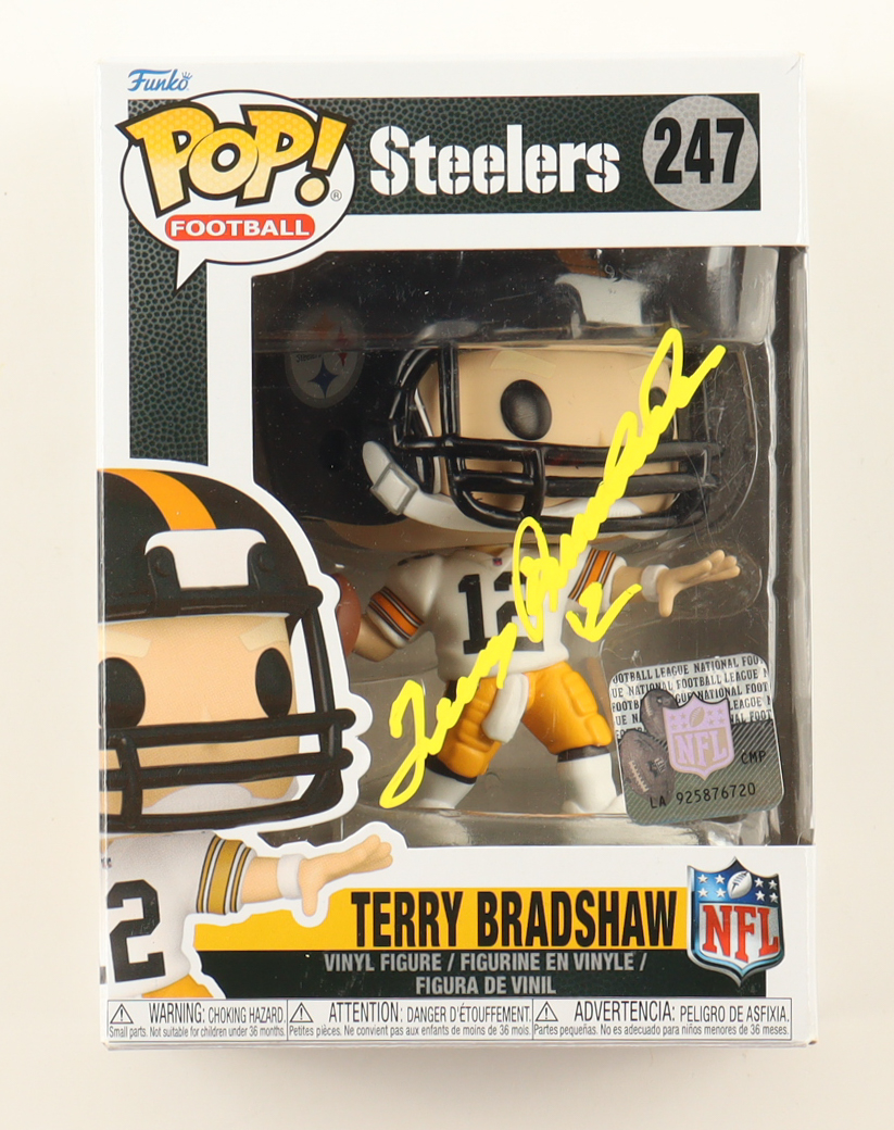 Terry Bradshaw Signed Steelers #247 Funko Pop! Vinyl Figure (Beckett) at PristineAuction.com Terry Bradshaw Signed Steelers #247 Funko Pop! Vinyl Figure (Beckett) at PristineAuction.com