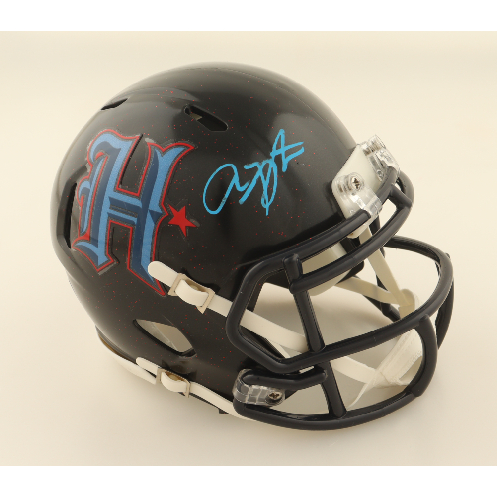 Arian Foster Signed Texans Speed Mini Helmet (JSA) at PristineAuction.com