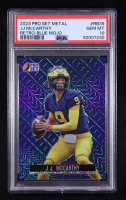 J.J. McCarthy 2023 Leaf Pro Set Metal Retro Mojo Blue #RB-39 #6/8 RC (PSA 10) at PristineAuction.com