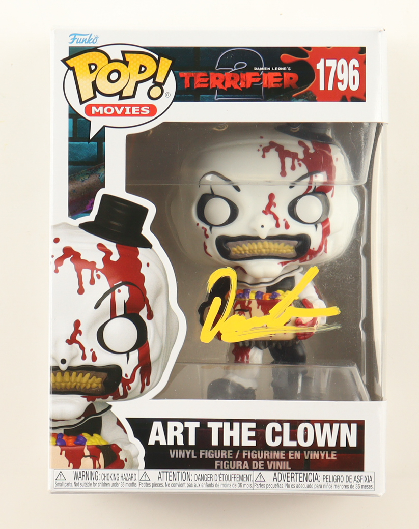 Damien Leone Signed "Terrifier" #1796 Art The Clown WFunko Pop! Vinyl Figure (Beckett) at PristineAuction.com Damien Leone Signed "Terrifier" #1796 Art The Clown WFunko Pop! Vinyl Figure (Beckett) at PristineAuction.com