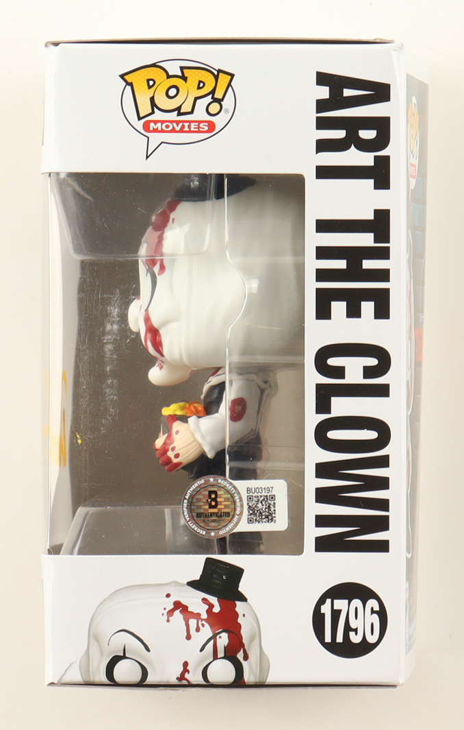 Damien Leone Signed "Terrifier" #1796 Art The Clown WFunko Pop! Vinyl Figure (Beckett) at PristineAuction.com Damien Leone Signed "Terrifier" #1796 Art The Clown WFunko Pop! Vinyl Figure (Beckett) at PristineAuction.com
