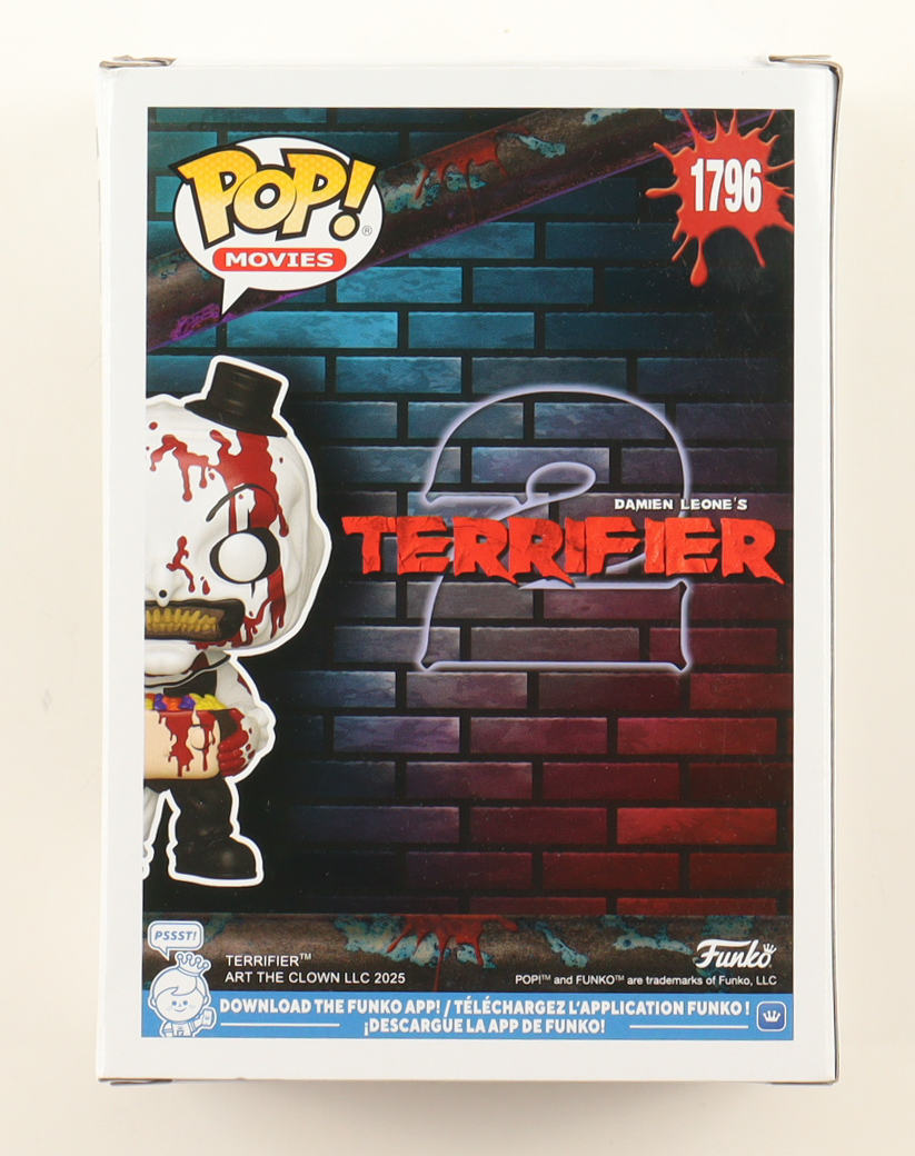 Damien Leone Signed "Terrifier" #1796 Art The Clown WFunko Pop! Vinyl Figure (Beckett) at PristineAuction.com Damien Leone Signed "Terrifier" #1796 Art The Clown WFunko Pop! Vinyl Figure (Beckett) at PristineAuction.com