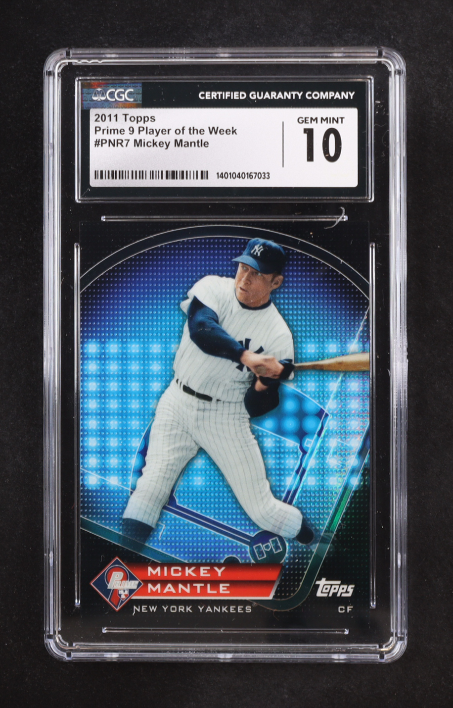 Mickey Mantle 2011 Topps Prime 9 Player of the Week Refractors #PNR7 (CGC 10) at PristineAuction.com Mickey Mantle 2011 Topps Prime 9 Player of the Week Refractors #PNR7 (CGC 10) at PristineAuction.com
