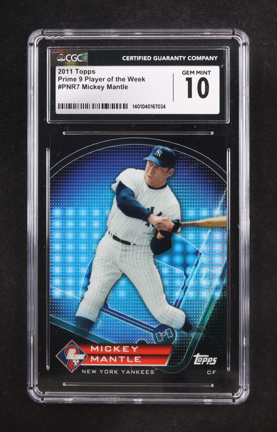 Mickey Mantle 2011 Topps Prime 9 Player of the Week Refractors #PNR7 (CGC 10) at PristineAuction.com Mickey Mantle 2011 Topps Prime 9 Player of the Week Refractors #PNR7 (CGC 10) at PristineAuction.com