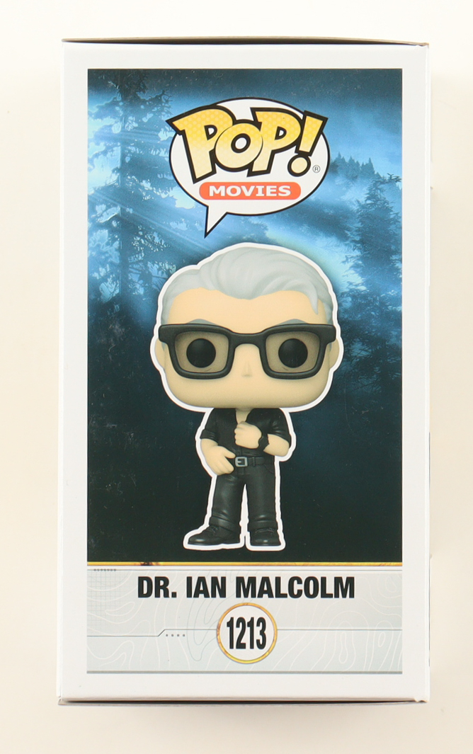 Jeff Goldblum Signed "Jurassic World Dominion" #1213 Dr. Ian Malcom Funko Pop! Vinyl Figure (Beckett) at PristineAuction.com Jeff Goldblum Signed "Jurassic World Dominion" #1213 Dr. Ian Malcom Funko Pop! Vinyl Figure (Beckett) at PristineAuction.com