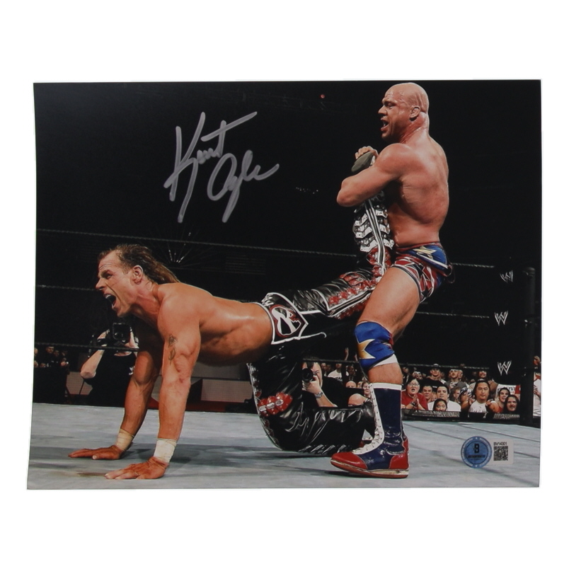 Kurt Angle Signed WWE 8x10 Photo (Beckett) at PristineAuction.com Kurt Angle Signed WWE 8x10 Photo (Beckett) at PristineAuction.com