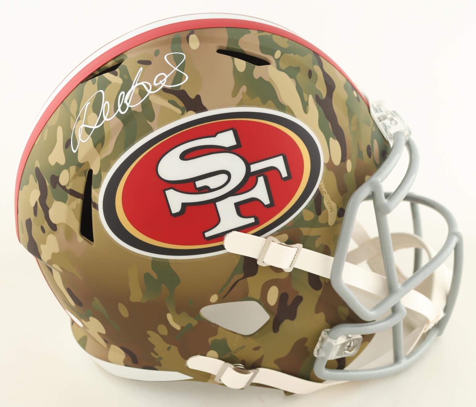 Deebo Samuel Signed 49ers Full-Size Camo Alternate Speed Helmet (JSA) at PristineAuction.com Deebo Samuel Signed 49ers Full-Size Camo Alternate Speed Helmet (JSA) at PristineAuction.com