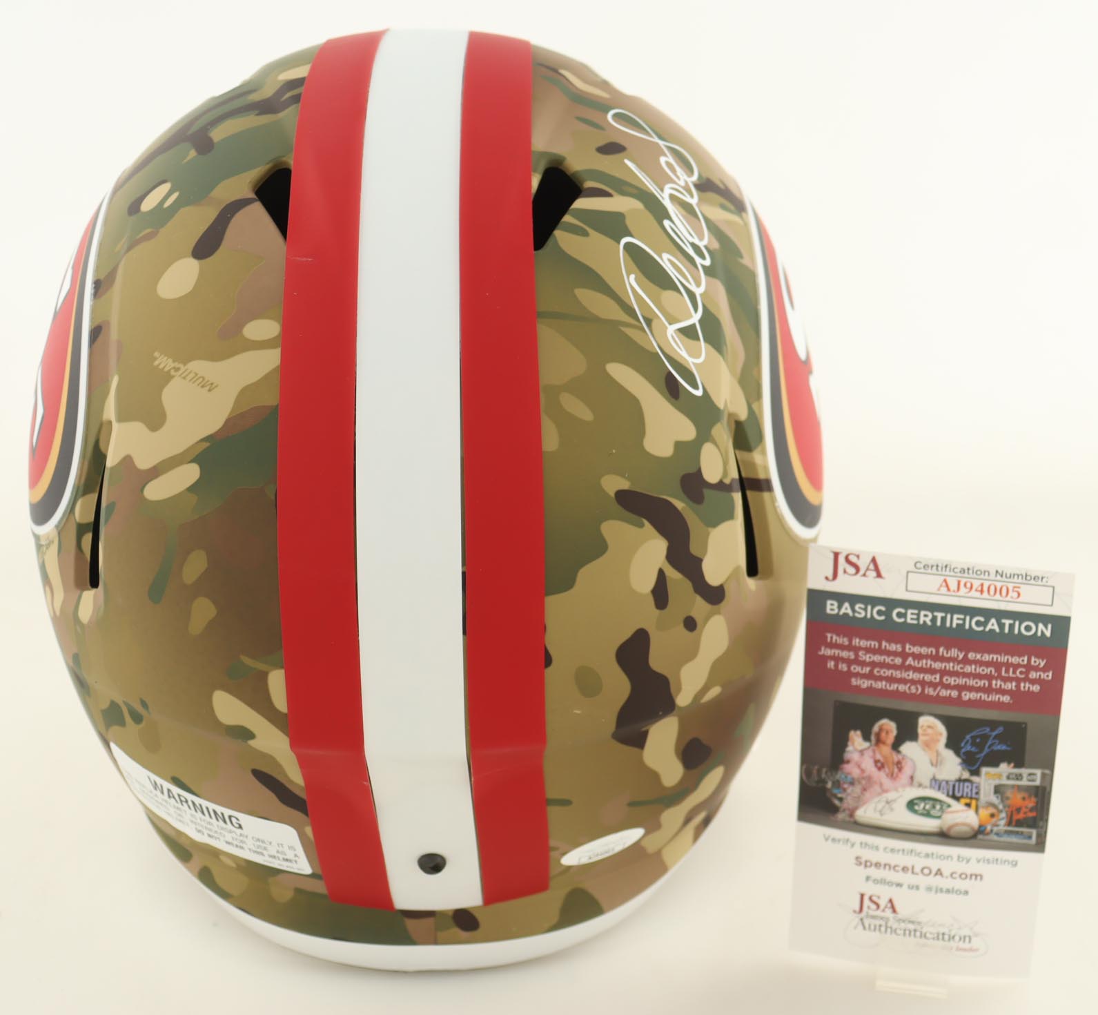 Deebo Samuel Signed 49ers Full-Size Camo Alternate Speed Helmet (JSA) at PristineAuction.com Deebo Samuel Signed 49ers Full-Size Camo Alternate Speed Helmet (JSA) at PristineAuction.com
