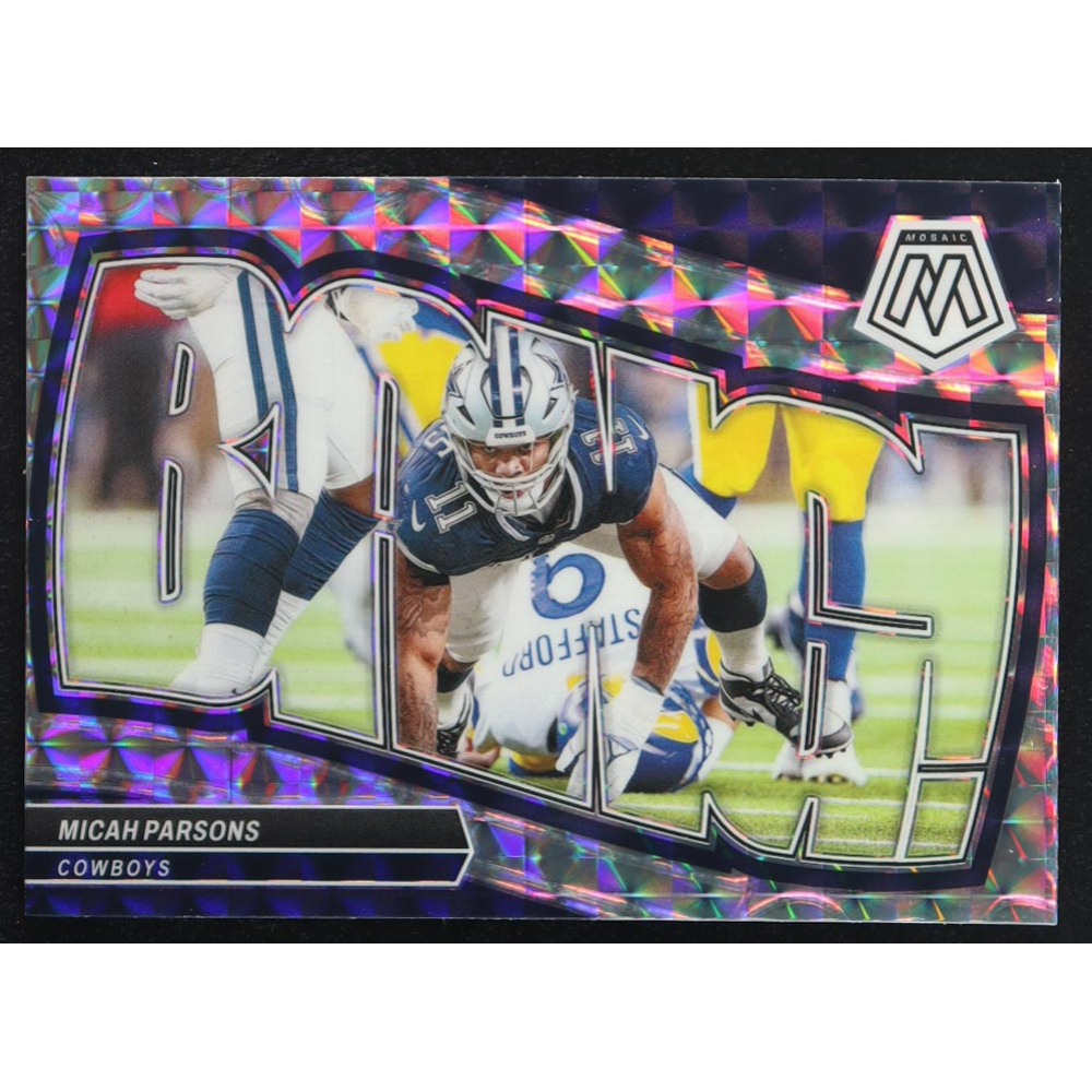 Micah Parsons 2024 Panini Mosaic Bang! Mosaic #4 at PristineAuction.com