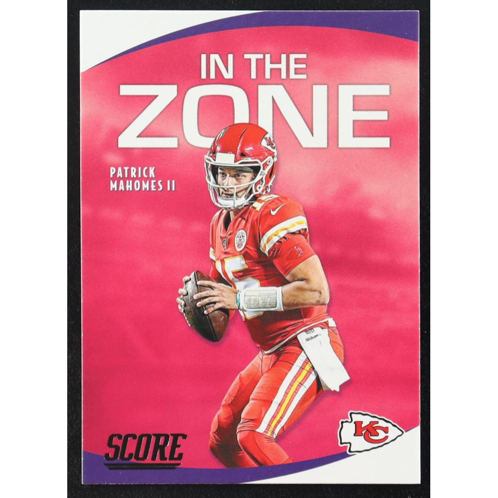 Patrick Mahomes II 2020 Score In the Zone Purple #1 at PristineAuction.com