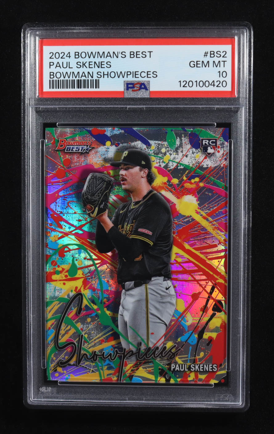 Paul Skenes 2024 Bowman's Best Bowman Showpieces #BS2 RC (PSA 10) at PristineAuction.com Paul Skenes 2024 Bowman's Best Bowman Showpieces #BS2 RC (PSA 10) at PristineAuction.com