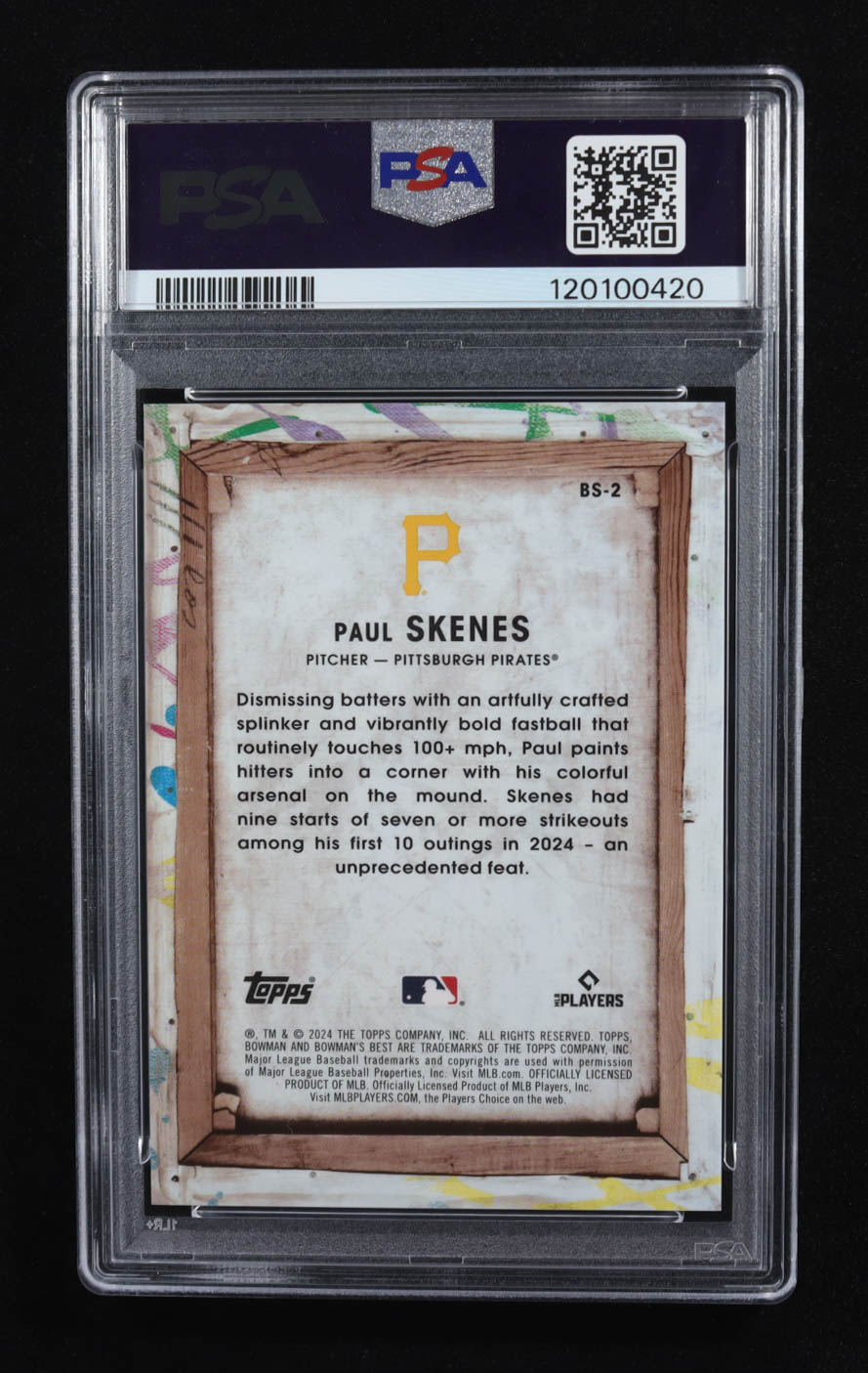 Paul Skenes 2024 Bowman's Best Bowman Showpieces #BS2 RC (PSA 10) at PristineAuction.com Paul Skenes 2024 Bowman's Best Bowman Showpieces #BS2 RC (PSA 10) at PristineAuction.com