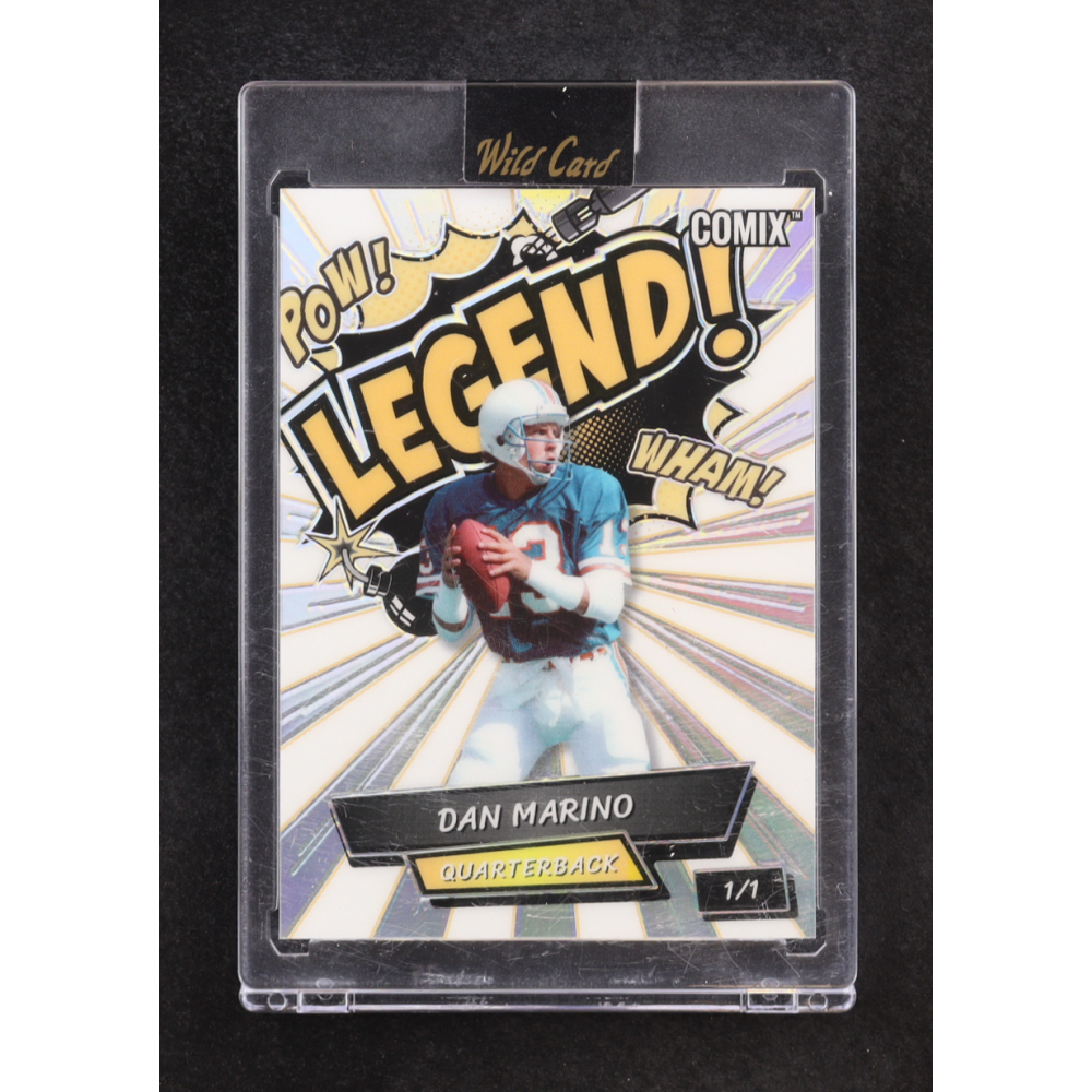 Dan Marino 2025 Wild Card Comix Legend! Prismatic Silver #DM #1/1 at PristineAuction.com