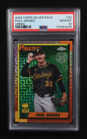 Paul Skenes 2025 Topps '90 Topps Silver Pack Chrome Green Refractors #T90C32 #95/99 (PSA 10) at PristineAuction.com