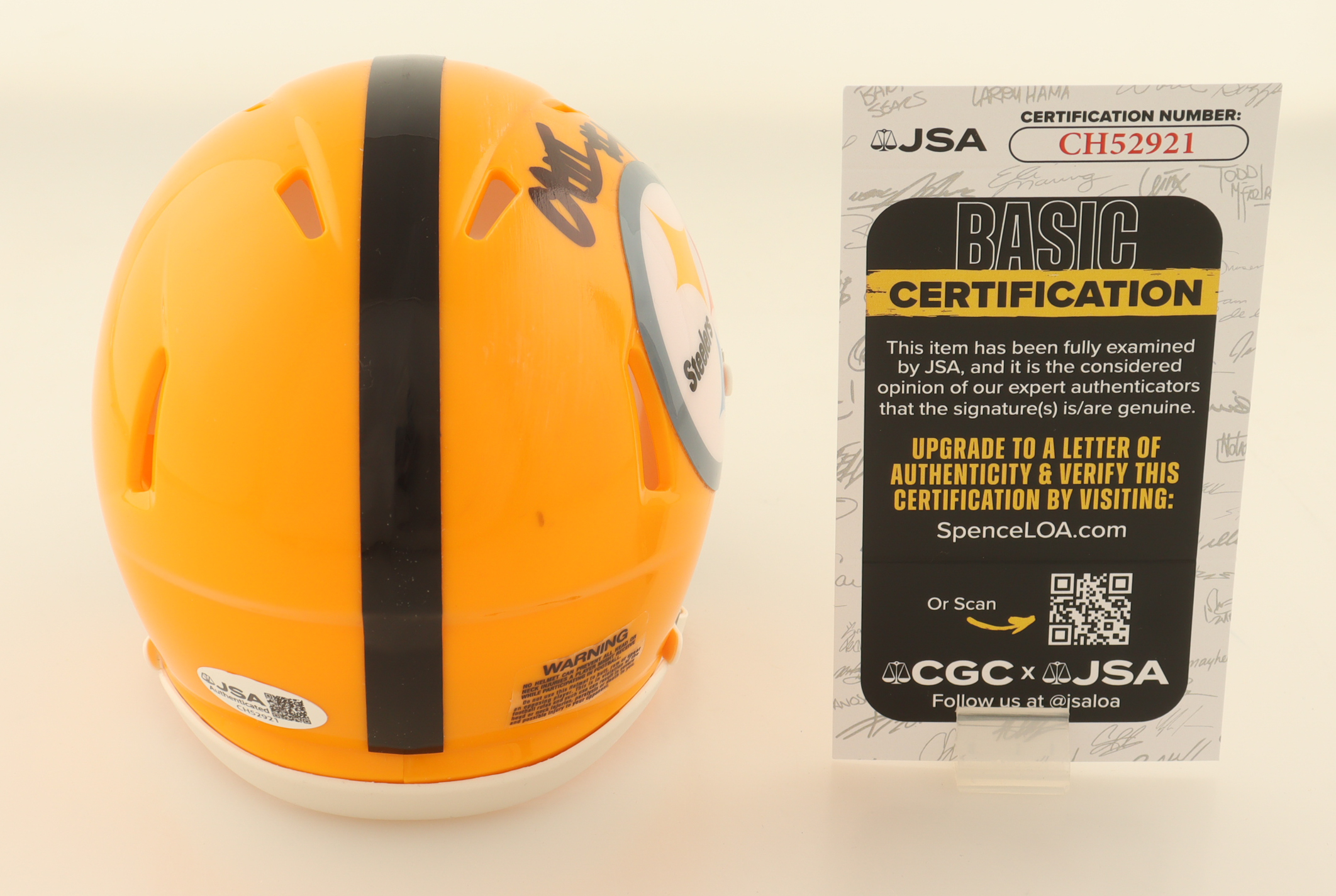 Calvin Austin III Signed Steelers Speed Mini Helmet (JSA) at PristineAuction.com Calvin Austin III Signed Steelers Speed Mini Helmet (JSA) at PristineAuction.com