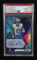 Puka Nacua 2023 Panini Phoenix Rookie Autographs Blue Ice #200 RC #03/25 (PSA 10 | Autograph Graded 10) at PristineAuction.com