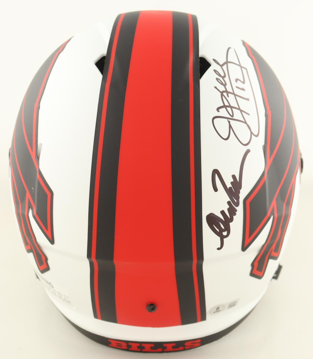 Bills Full-Size Lunar Eclipse Alternate Speed Helmet Signed By (3) Andre Reed, Thurman Thomas, & Jim Kelly (Beckett) at PristineAuction.com Bills Full-Size Lunar Eclipse Alternate Speed Helmet Signed By (3) Andre Reed, Thurman Thomas, & Jim Kelly (Beckett) at PristineAuction.com
