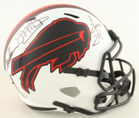 Bills Full-Size Lunar Eclipse Alternate Speed Helmet Signed By (3) Andre Reed, Thurman Thomas, & Jim Kelly (Beckett) at PristineAuction.com