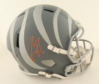 Joe Burrow Signed Bengals Full-Size Slate Alternate Speed Helmet (Fanatics) at PristineAuction.com