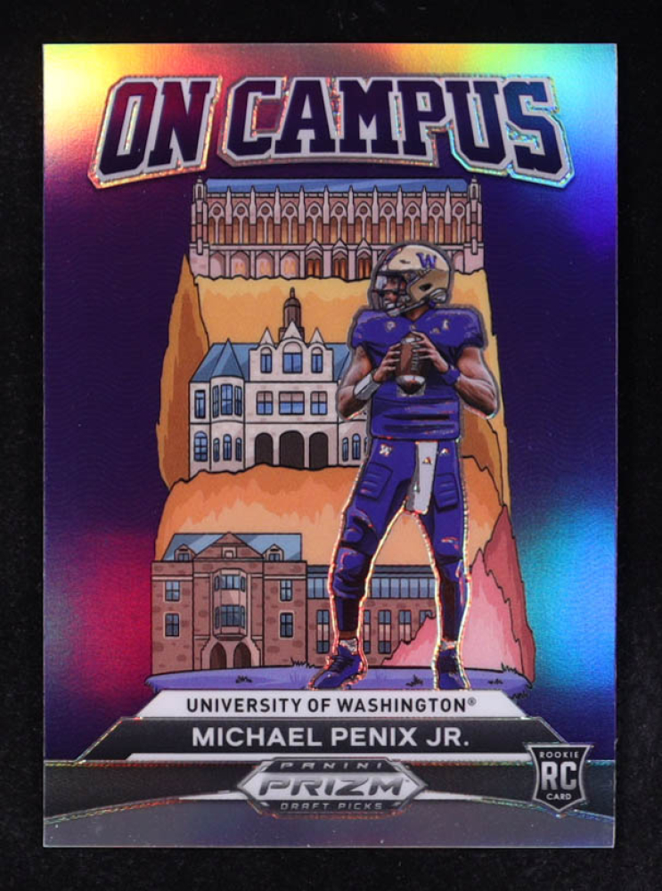 Michael Penix Jr. 2024 Panini Prizm Draft Picks On Campus #3 RC