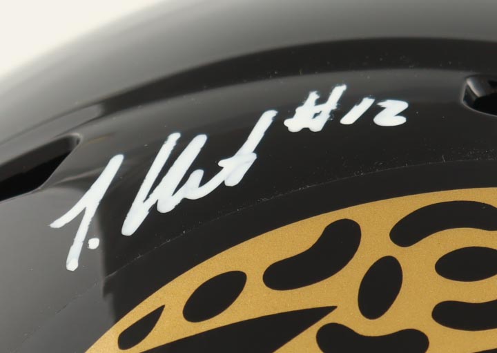 Travis Hunter Signed Jaguars Full-Size Speed Helmet (Beckett) at PristineAuction.com Travis Hunter Signed Jaguars Full-Size Speed Helmet (Beckett) at PristineAuction.com