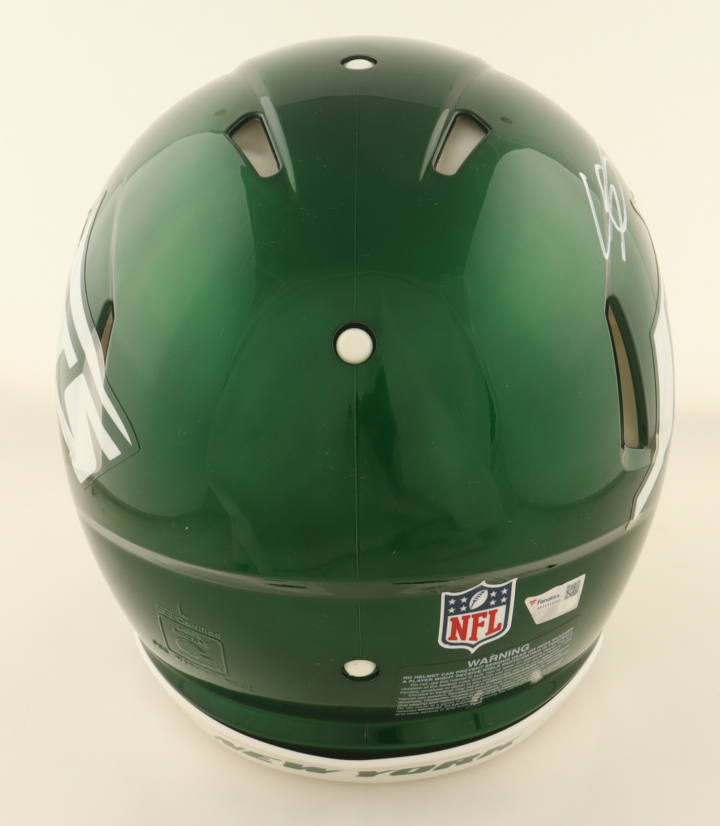 Ahmad "Sauce" Gardner Signed Jets Full-Size Authentic On-Field Speed Helmet (Fanatics) at PristineAuction.com Ahmad "Sauce" Gardner Signed Jets Full-Size Authentic On-Field Speed Helmet (Fanatics) at PristineAuction.com