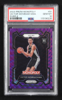 Victor Wembanyama 2023-24 Panini Prizm Monopoly Purple #81 RC (PSA 10) at PristineAuction.com