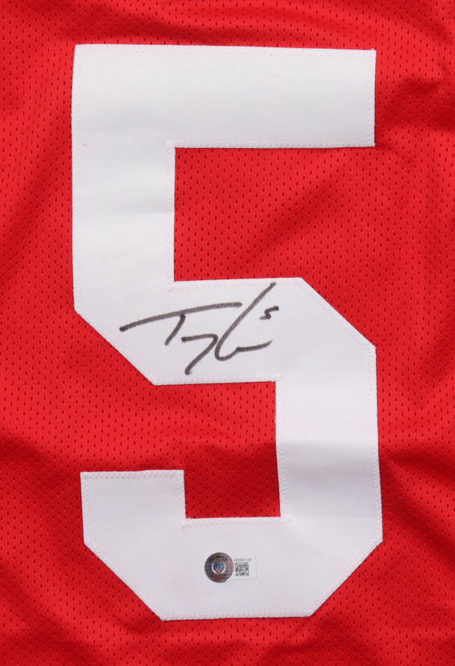 Trey Lance Signed Jersey (Beckett) at PristineAuction.com Trey Lance Signed Jersey (Beckett) at PristineAuction.com