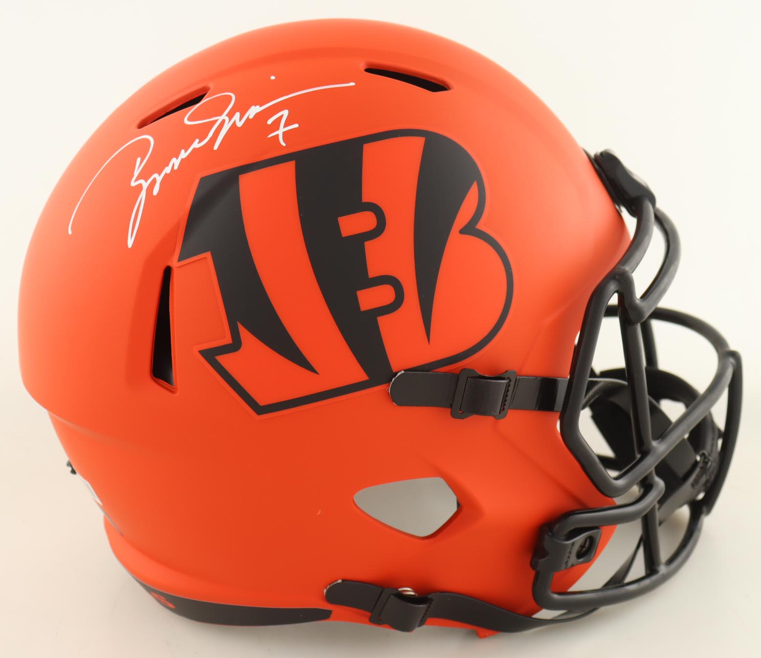 Boomer Esiason Signed Bengals Full-Size Rave Alternate Speed Helmet (Beckett) at PristineAuction.com Boomer Esiason Signed Bengals Full-Size Rave Alternate Speed Helmet (Beckett) at PristineAuction.com