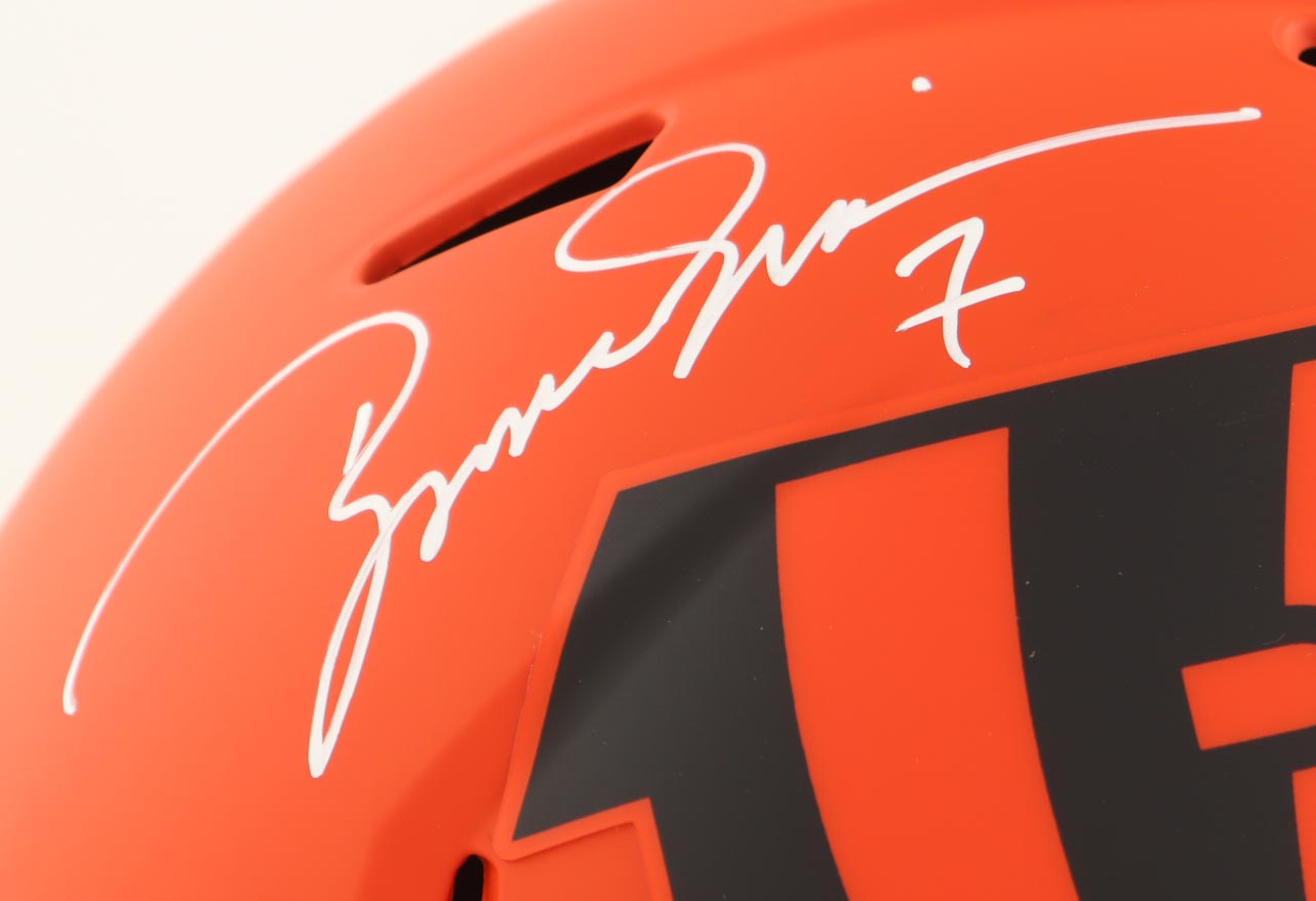 Boomer Esiason Signed Bengals Full-Size Rave Alternate Speed Helmet (Beckett) at PristineAuction.com Boomer Esiason Signed Bengals Full-Size Rave Alternate Speed Helmet (Beckett) at PristineAuction.com