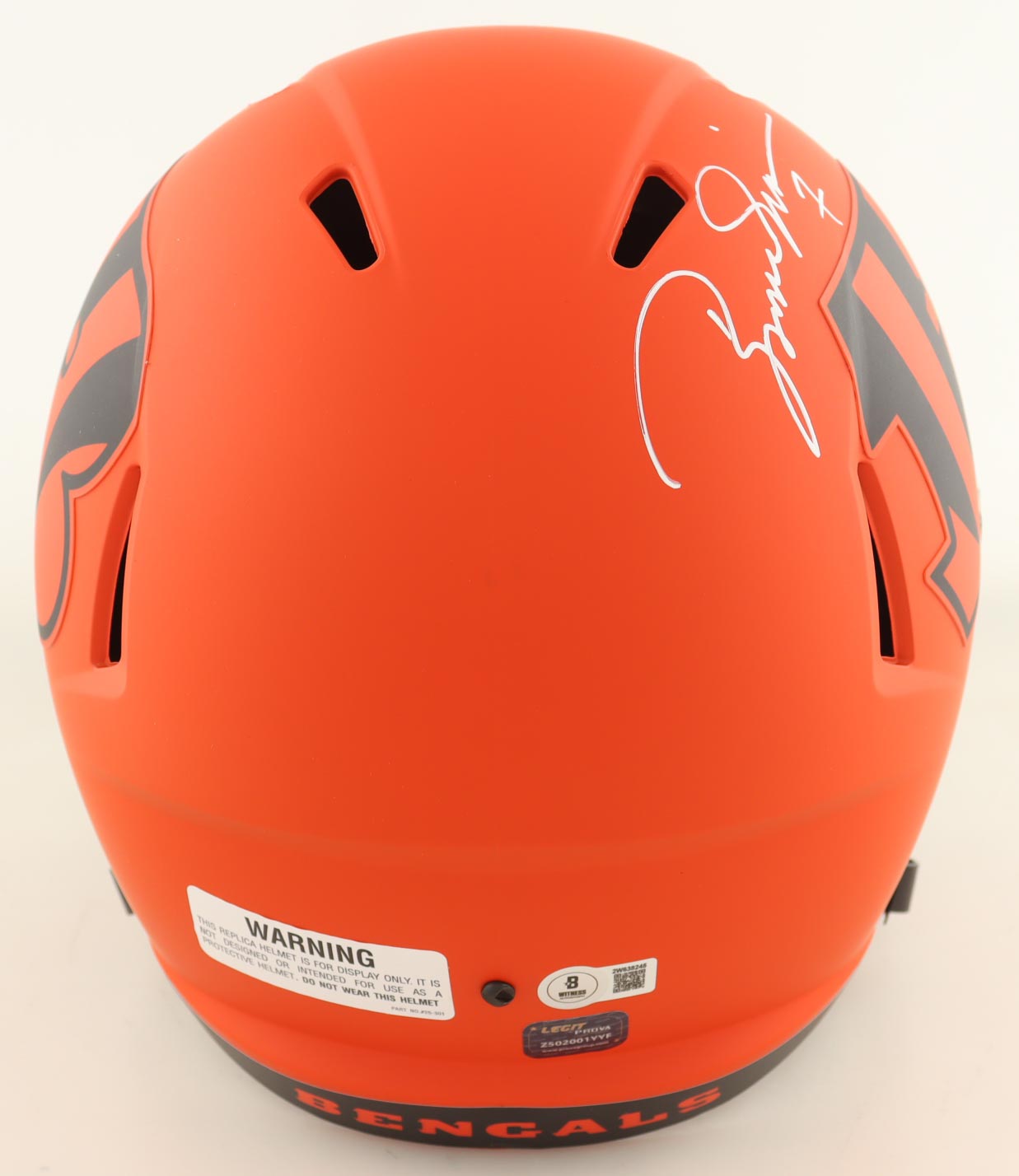 Boomer Esiason Signed Bengals Full-Size Rave Alternate Speed Helmet (Beckett) at PristineAuction.com Boomer Esiason Signed Bengals Full-Size Rave Alternate Speed Helmet (Beckett) at PristineAuction.com