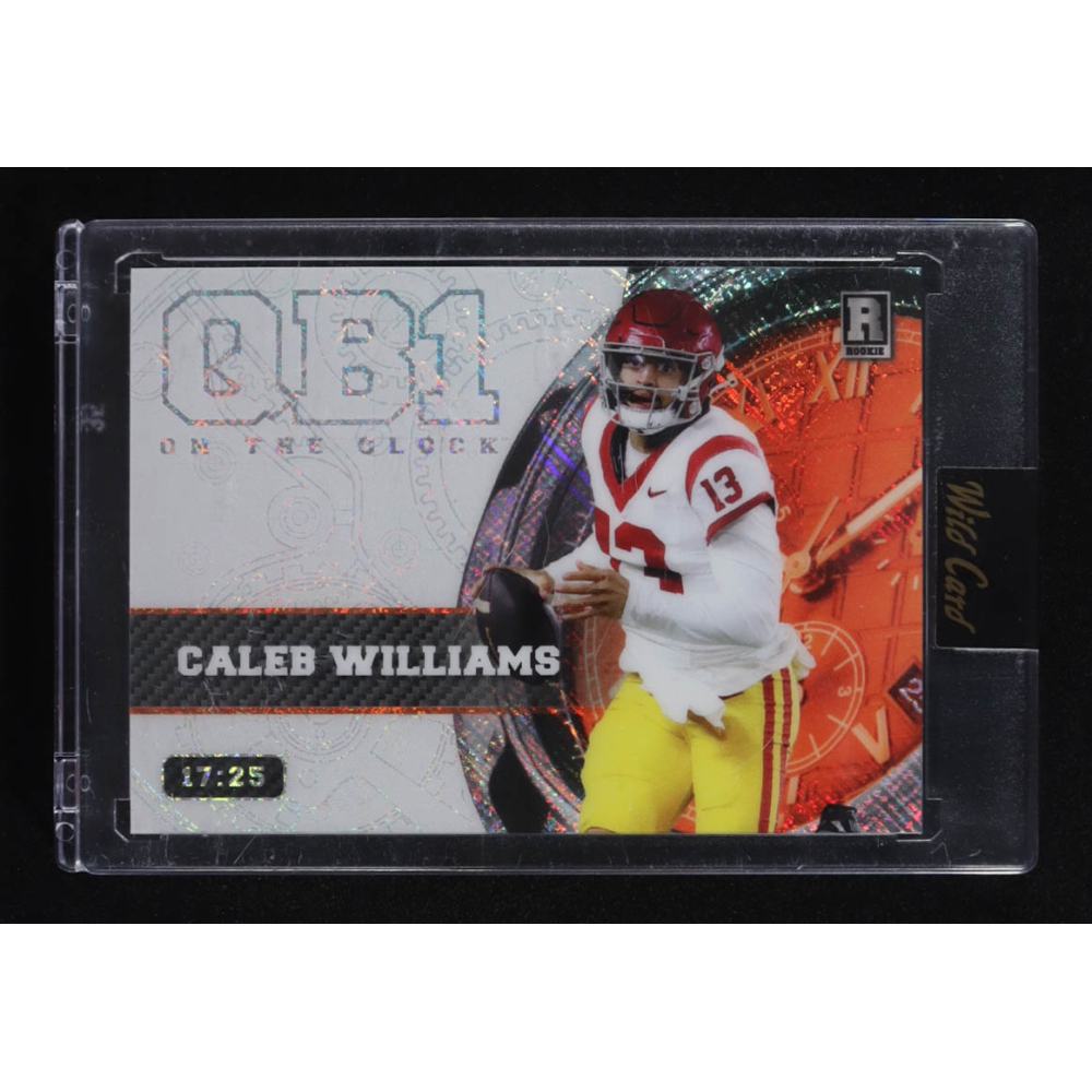 Caleb Williams 2023 Wild Card QB 1 On The Clock #OCW-CW2 RC #17/25 at PristineAuction.com