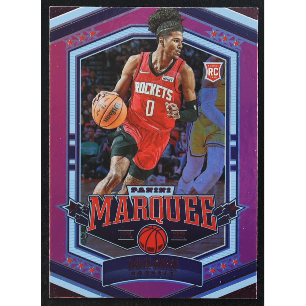 Jalen Green 2021-22 Panini Chronicles Pink / Marquee #366 RC at PristineAuction.com