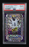 Ja'Marr Chase 2021 Leaf Metal Draft Autographs Marbles Purple #JMC RC #19/30 (PSA 10) at PristineAuction.com