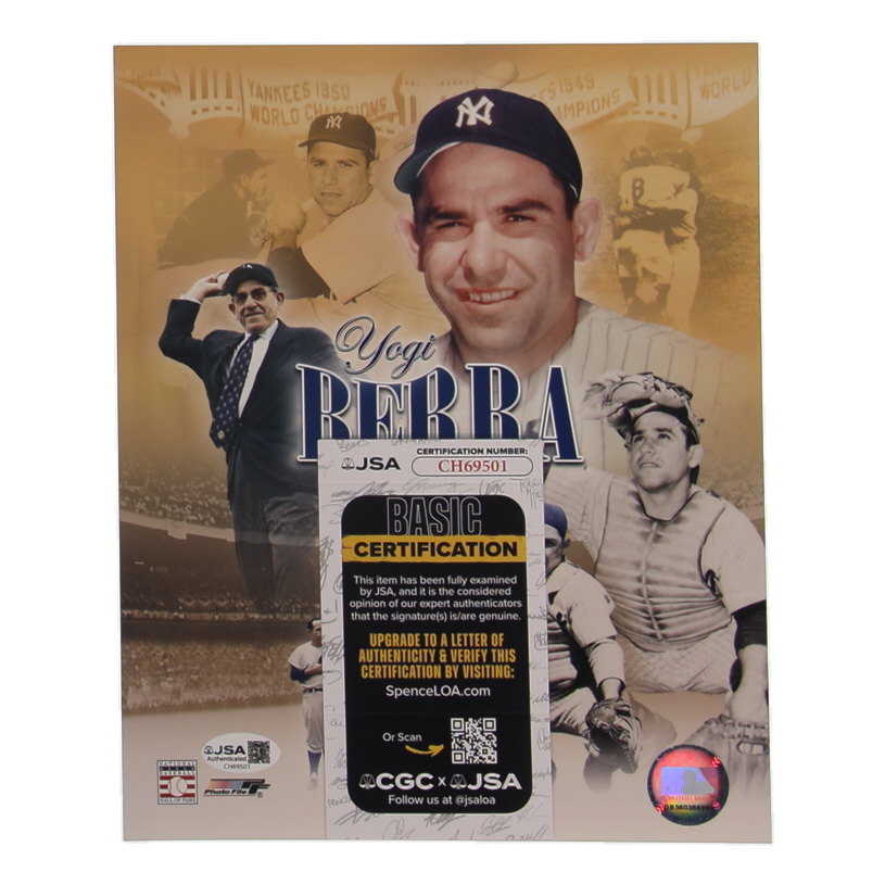 Yogi Berra Signed Yankees 8x10 Photo (JSA) at PristineAuction.com Yogi Berra Signed Yankees 8x10 Photo (JSA) at PristineAuction.com