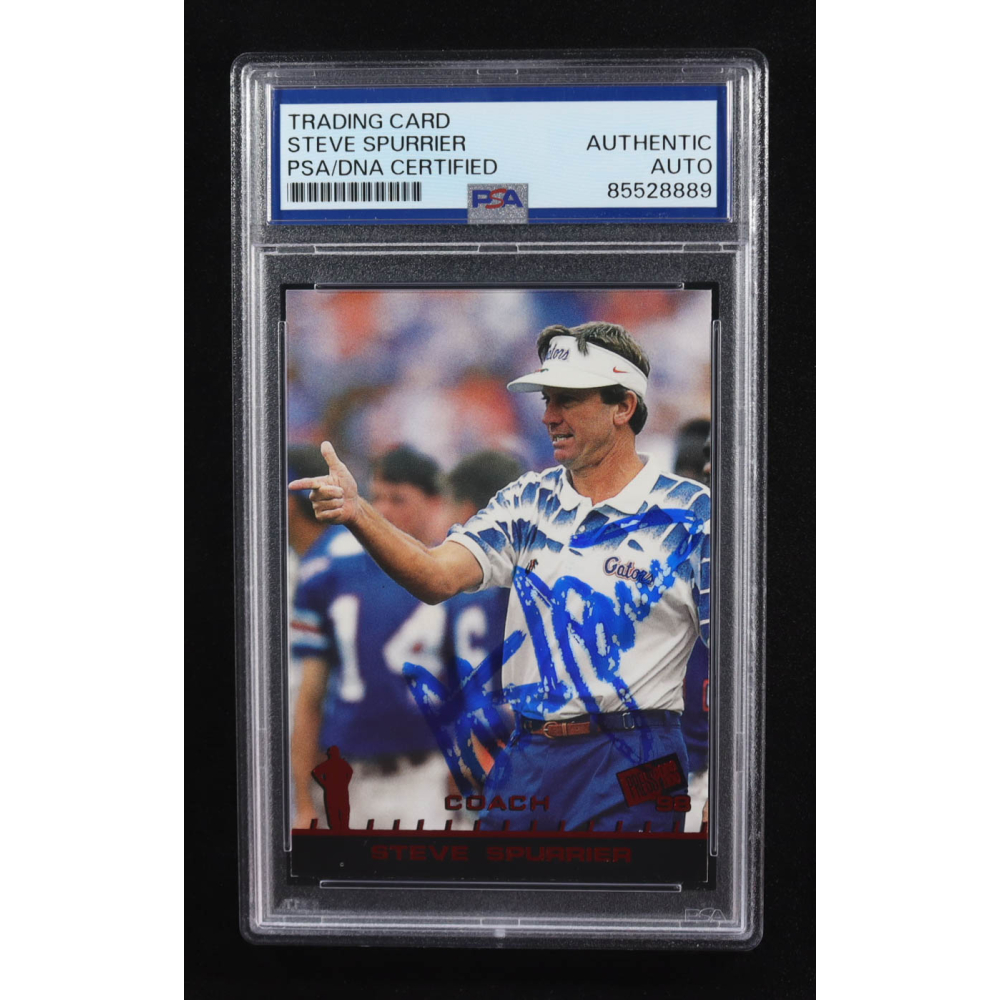 Steve Spurrier Signed 1998 Press Pass Collectibles #46 (PSA) at PristineAuction.com