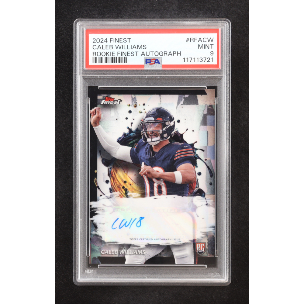 Caleb Williams 2024 Finest Rookie Autographs #RFACW RC (PSA 9) at PristineAuction.com