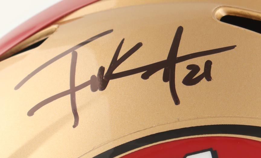 Frank Gore Signed 49ers Full-Size Speed Helmet (Beckett) at PristineAuction.com Frank Gore Signed 49ers Full-Size Speed Helmet (Beckett) at PristineAuction.com