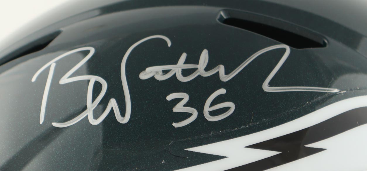 Brian Westbrook Signed Eagles Full-Size Speed Helmet (Beckett) at PristineAuction.com Brian Westbrook Signed Eagles Full-Size Speed Helmet (Beckett) at PristineAuction.com