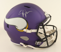 Justin Jefferson Signed Vikings Full-Size Speed Helmet (Fanatics) at PristineAuction.com