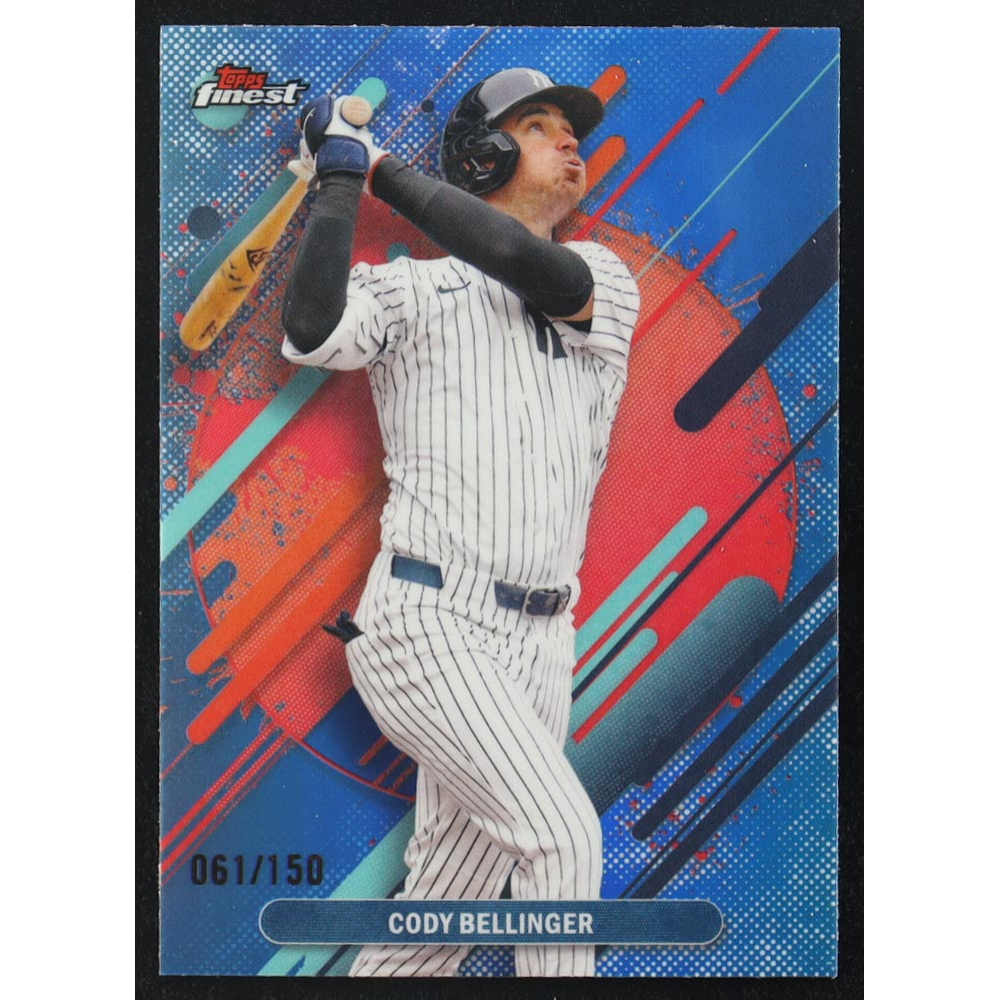 Cody Bellinger 2025 Finest Sky Blue Refractors #290 #61/150 at PristineAuction.com