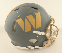 Jayden Daniels Signed Commanders Full-Size Authentic On-Field Slate Alternate Speed Helmet (Fanatics) at PristineAuction.com