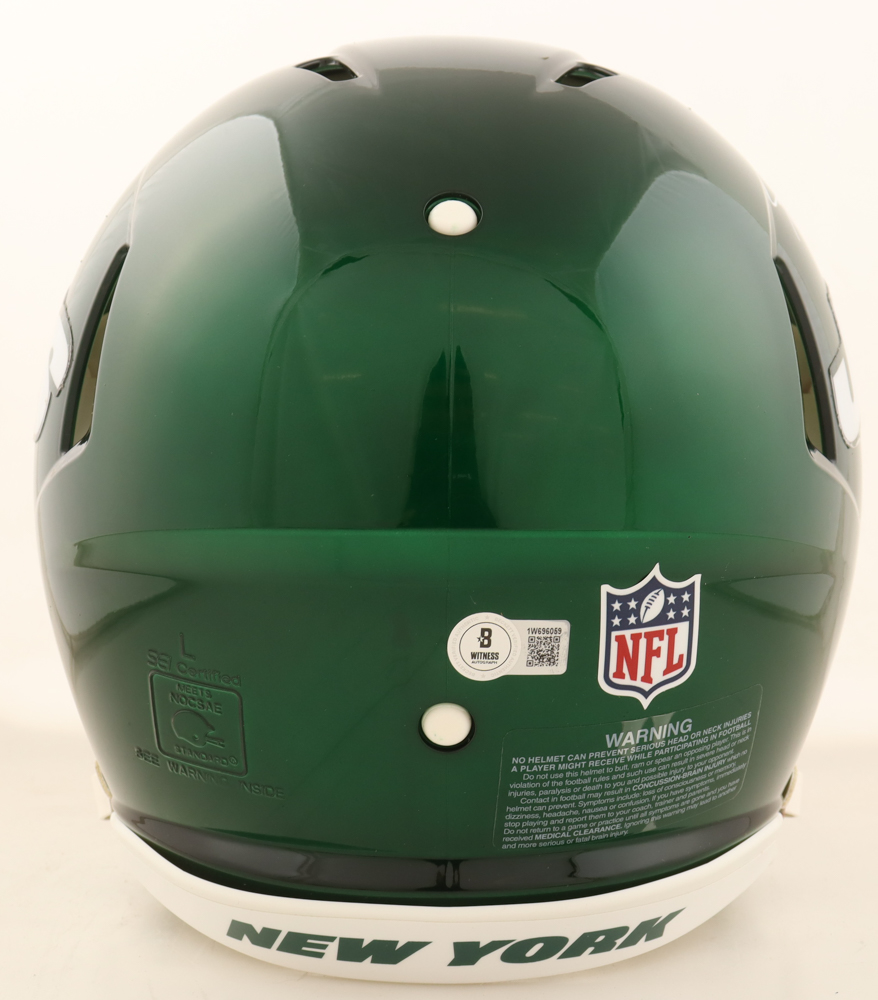 Ahmad "Sauce" Gardner Signed Jets Full-Size Authentic On-Field Speed Helmet (Beckett) at PristineAuction.com Ahmad "Sauce" Gardner Signed Jets Full-Size Authentic On-Field Speed Helmet (Beckett) at PristineAuction.com