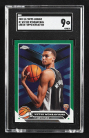 Victor Wembanyama 2023-24 Topps Chrome Green Topps Refractors #1 RC (SGC 9) at PristineAuction.com
