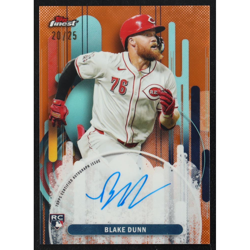 Blake Dunn 2025 Finest Autographs Orange Refractors #FABDU RC #20/25 at PristineAuction.com
