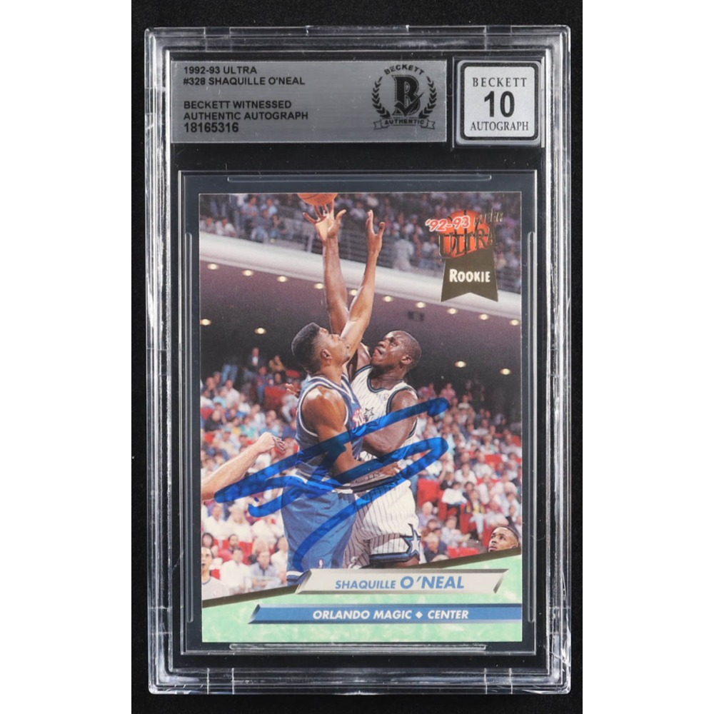 Shaquille O'Neal Signed 1992-93 Ultra #328 RC (BGS | Auto 10) at PristineAuction.com