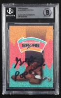 Gregg Popovich Signed 1994-95 Hoops #414 San Antonio Spurs TC (BGS) at PristineAuction.com