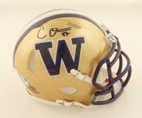 Cade Otton Signed Washington Huskies Speed Mini Helmet (Fanatics) at PristineAuction.com